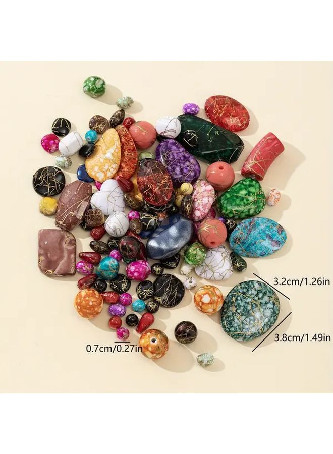 Mixed Color Irregular Shape Beads For DIY Jewelry Making And Handcrafts - Image 4